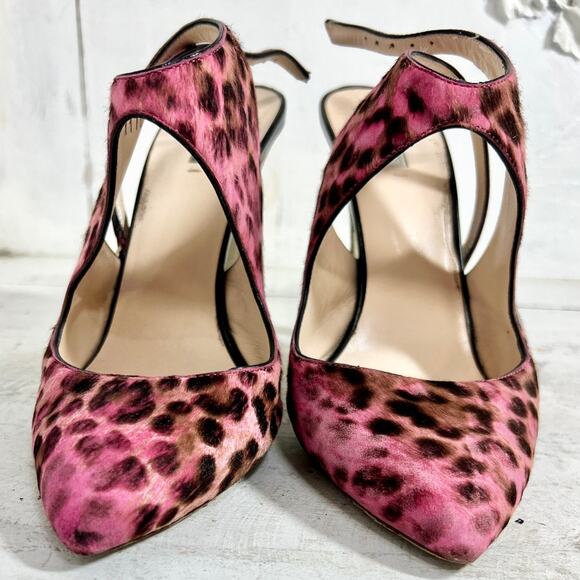 Giorgio Armani Calf Hair Slip On Pointed Slingback Pumps...